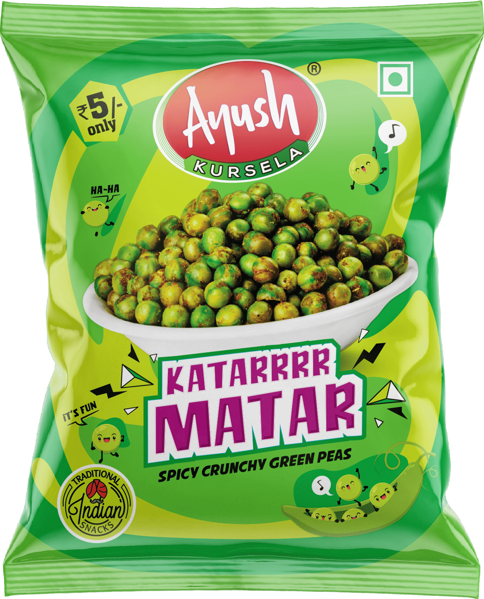 Ayush Kursela Katarr Matar – Spicy & Crunchy Fried Green Peas | Desi Masala Snack